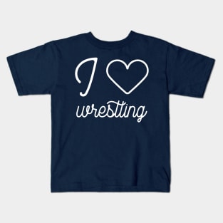 I love wrestling lover gift Kids T-Shirt